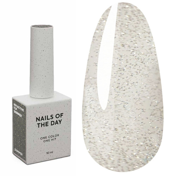 Top NAILSOFTHENIGHT Reflektierendes Top Shimmer, 10 ml - Фото №1