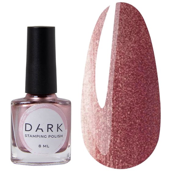DARK Stamping polish №20 roze metallic 8 ml - Фото №1
