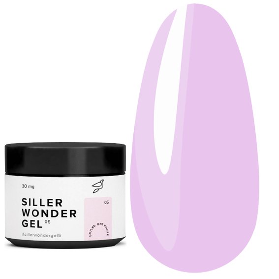 Гель для наращивания Siller UV/LED One Phase Wonder Gel № 5 нежно-розовый 30 мл (u0000008790) - Фото №1
