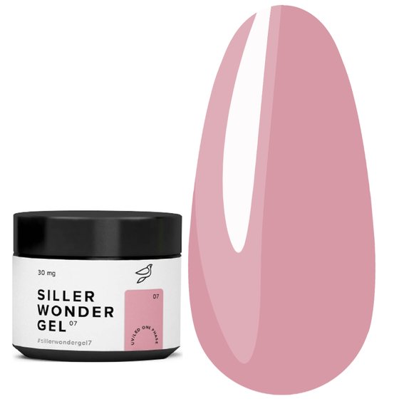 Siller UV/LED One Phase Wonder Gel № 7 donkerroze 30 ml (u0000008920) - Фото №1