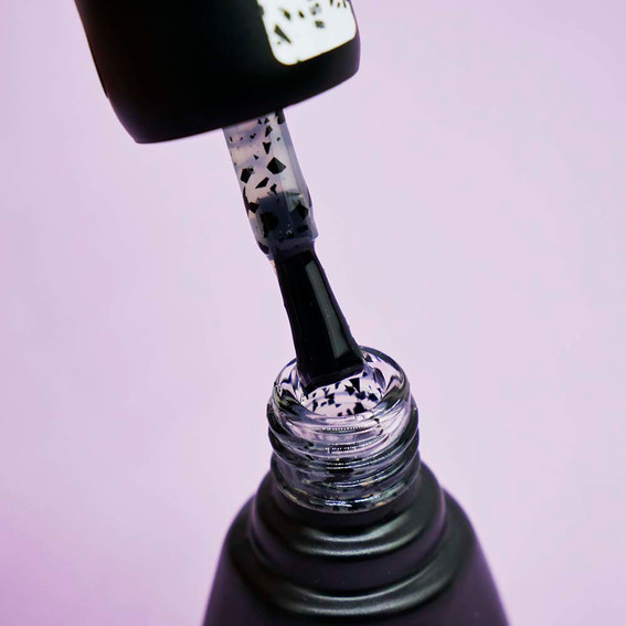 Siller Black Crumbs Hybrid Top №02 zonder plaklaag met UV-filters met kruimels 8 ml (u0000012747) - Фото №2