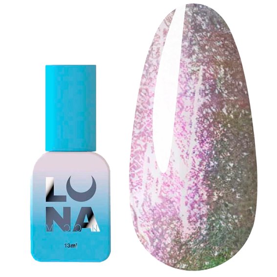 Gel polish LUNA №202 peach with shimmer, rubbed effect 13 ml (047-2751-0552) - Фото №1