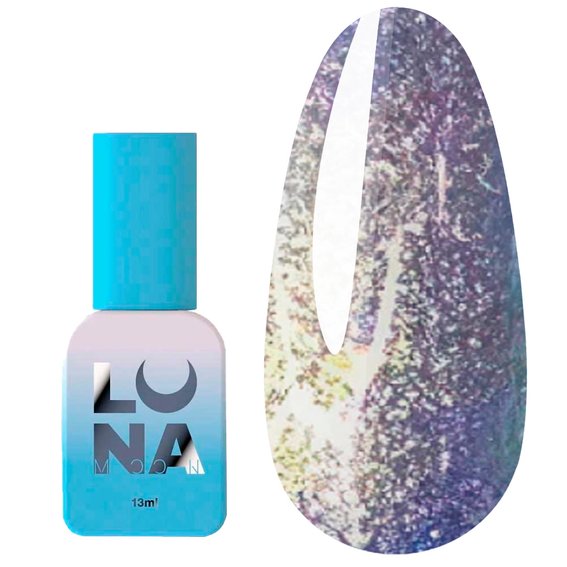 Gel polish LUNA №203 lavender with shimmer, rubbed effect 13 ml (047-2752-0553) - Фото №1