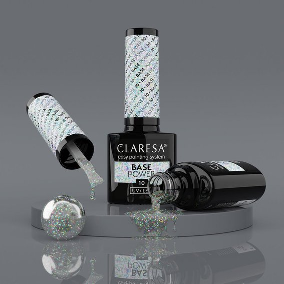 Base Claresa Power 10 transparent with leaf 5 g - Фото №2