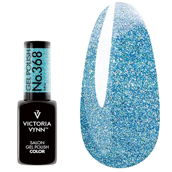Victoria Vynn Brocaciello 368 Aria hybride nagellak blauw met een glanzend, versleten effect 8 ml - Фото №1