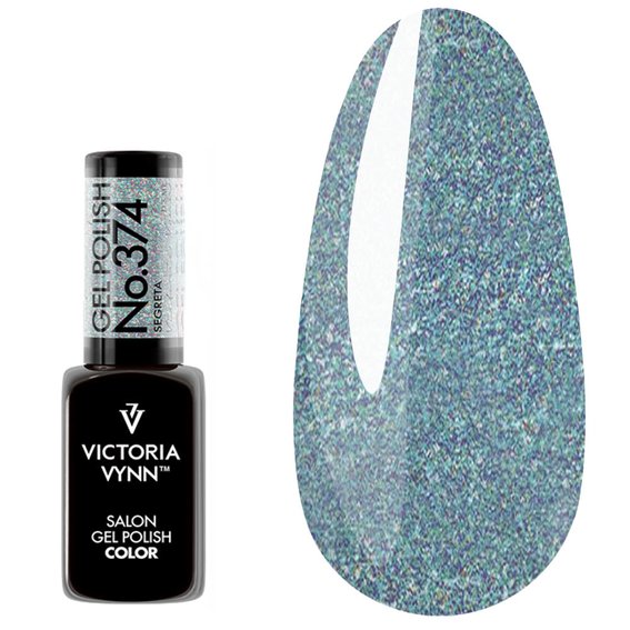 Victoria Vynn Brocaciello 374 Segreta Gellack grün-türkis mit Schimmer, Einreibeeffekt 8 ml - Фото №1