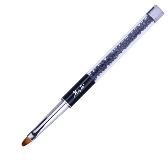 MollyLac Gel en Acryl Kwast, Zwart, Rond, Borstellengte 8mm - Фото №4