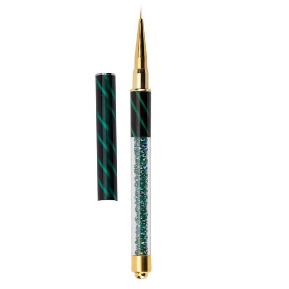 Illusion Line decoratiepenseel met strass steentjes, borstellengte 8 mm. - Фото №2