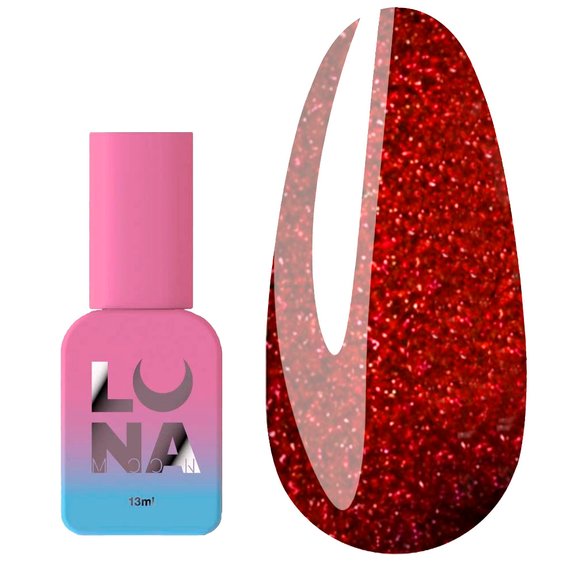Acrygel reflective LUNA Light №57 red 13 ml (249-2887-0599) - Фото №1