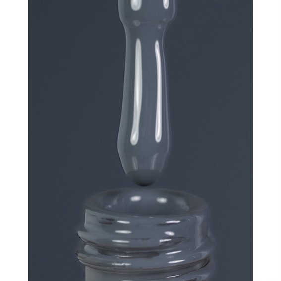 Hybride vernis DONKER Nieuwe collectie 29 grijs 10 ml - Фото №3