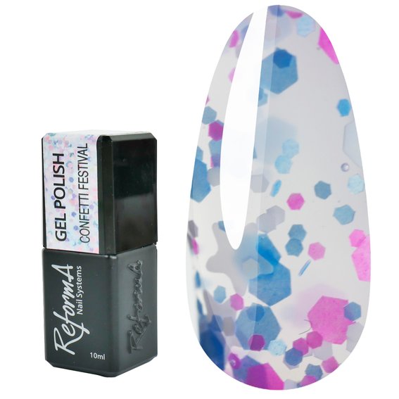 Gel polish REFORMA Confetti Festival 10 ml (942932) - Фото №1