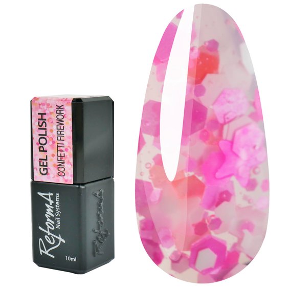 Gel polish REFORMA Confetti Firework 10 ml (942931) - Фото №1