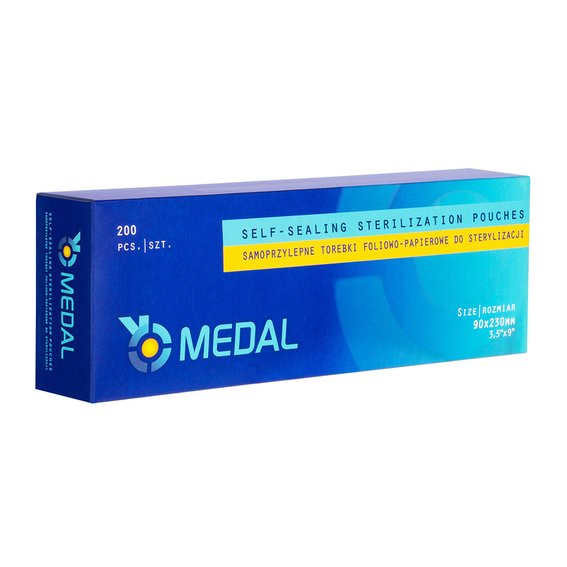 MEDAL autoclaaf sterilisatiezakken 90x230 mm (200 st.)