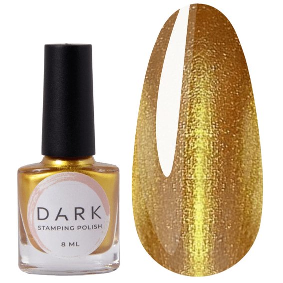 DARK Stamping polish №04 goud 8 ml - Фото №1