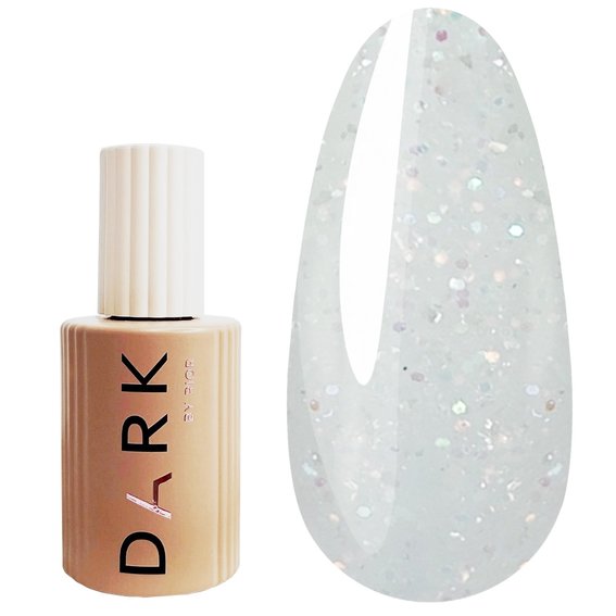 DARK PRO Base Shine 01 weiß mit Glitzer 15 ml - Фото №1