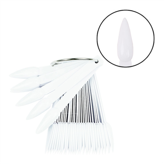 TUFI profi PREMIUM palet voor het aanbrengen van stiletto kleur wit 40 st. (0174647) - Фото №1