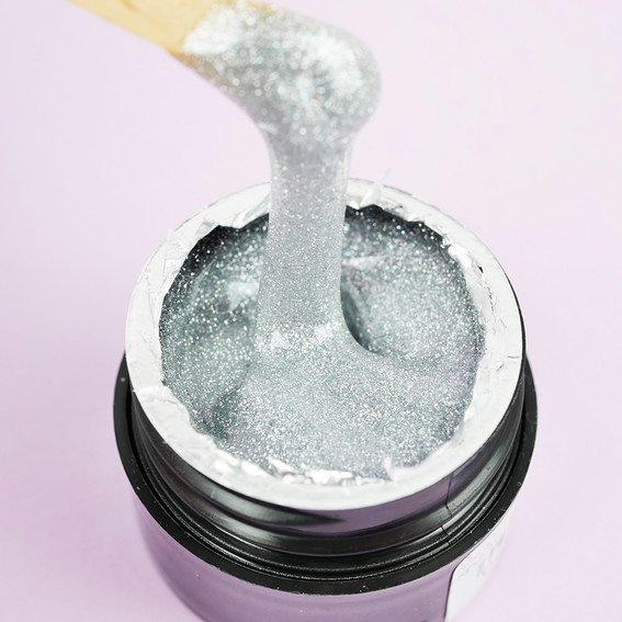 Gel für Extensions TUFI profi PREMIUM Gel Reflektierend №01 silber reflektierend 5 g (0308083) - Фото №2