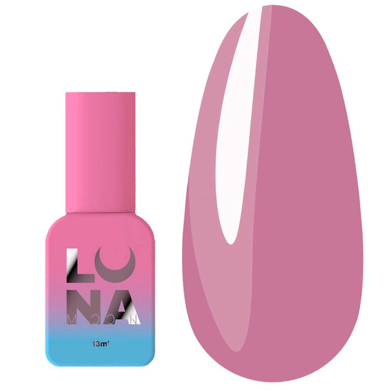 Hybride top LUNA Glass №09 zonder kleeflaag pastel pruim 13 ml (300-2766) - Фото №1