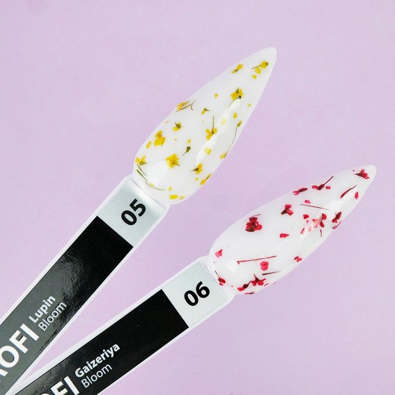 TUFI profi PREMIUM Bloom 05 hybride nagellak met gedroogde lupinebloemen 5ml (0311126) - Фото №6