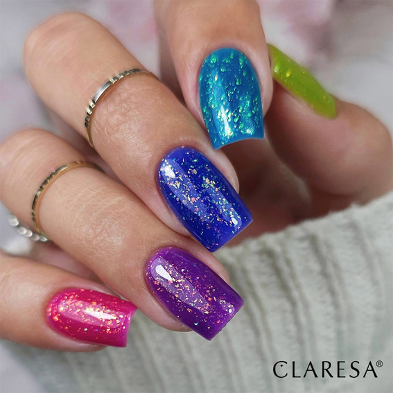 База для ногтей CLARESA RAINBOW JELLO BASE Marine 5 г - Фото №2