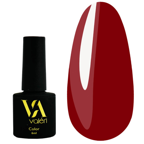 VALERI Color Hybrid Varnish № 080 Burgundy-Red 6 ml (VA80) - Фото №1