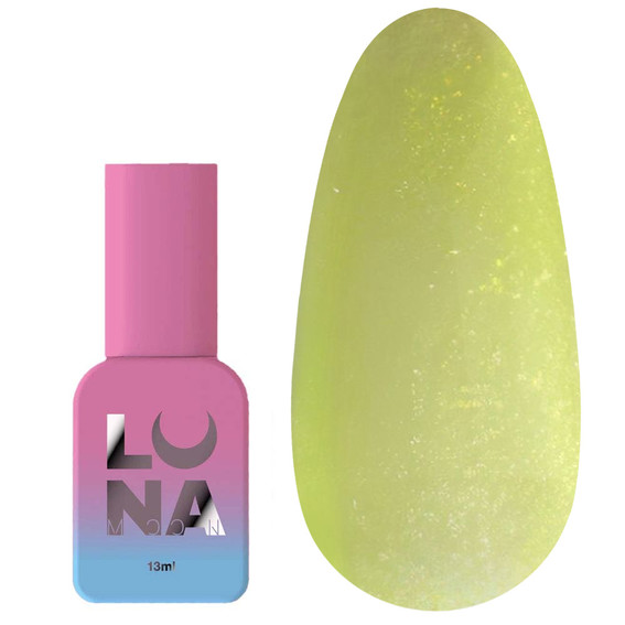 Hybride top LUNA Matte Sand Yellow Non Wipe zonder plaklaag met zandstructuur effect geel 13 ml (300-3428) - Фото №1