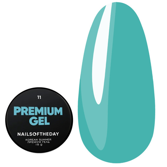 Строительный гель NAILSOFTHEDAY Premium gel 11 голубой 15 мл - Фото №1
