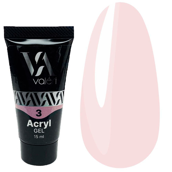 Acrylgel VALERI Nr. 03 milchig rosa 15 ml (VAG15-03) - Фото №1