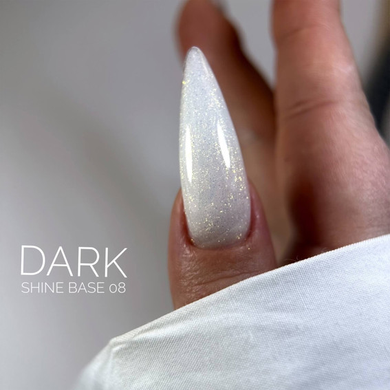 DARK PRO Shine 08 melkachtige Base met opaal glitter 15 ml - Фото №3