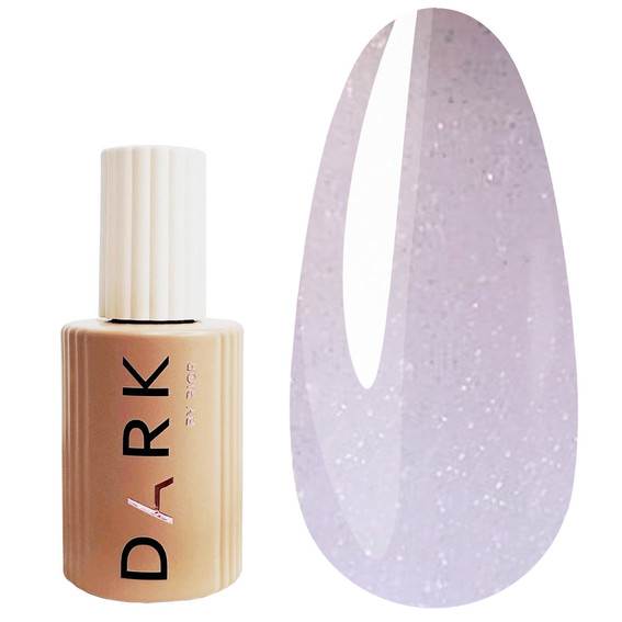 DARK PRO Base Shine 10 milchiges Rosa mit mehrfarbigen Glitzern 15 ml - Фото №1