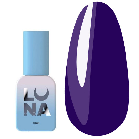 Гель-лак Lunamoon Color №66 темный сине-фиолетовый 13 мл (047-2114-0350) - Фото №1