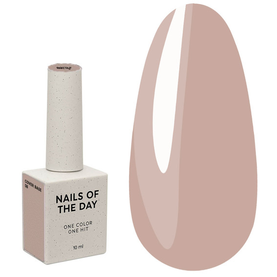 NAILSOFTHEDAY Cover Base NIEUWE Formule 08 cappuccino 10 ml - Фото №1