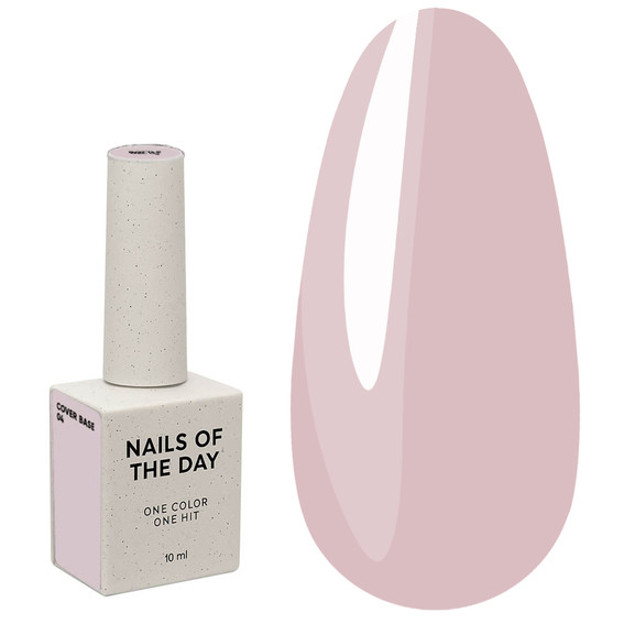 NAILSOFTHEDAY Cover Base NIEUWE Formule № 04 poederroze 10 ml - Фото №1
