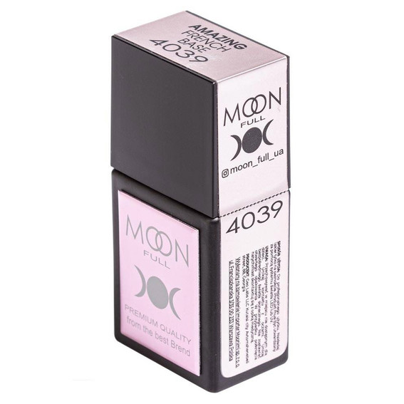 Nagelbasis Moon Amazing French Base 4039 Blassmilchrosa 12 ml - Фото №2