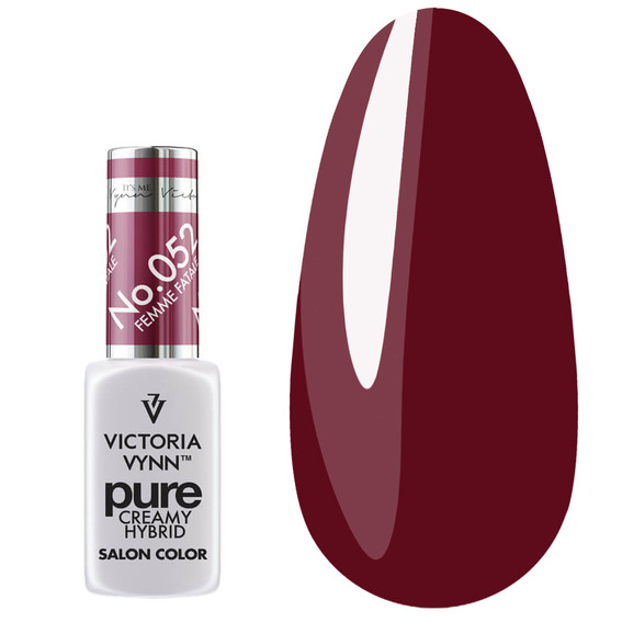 Hybride nagellak Victoria Vynn PURE CREAMY HYBRID 052 Femme Fatale 8 ml - Фото №1