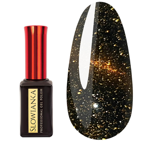 Top Coat Slowianka No Wipe Flash Cat Eye Amber 10 g - Фото №1