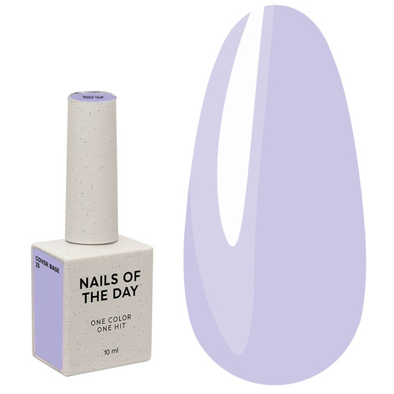 NAILSOFTHEDAY Cover Base NIEUWE Formule 23 lila 10 ml - Фото №1
