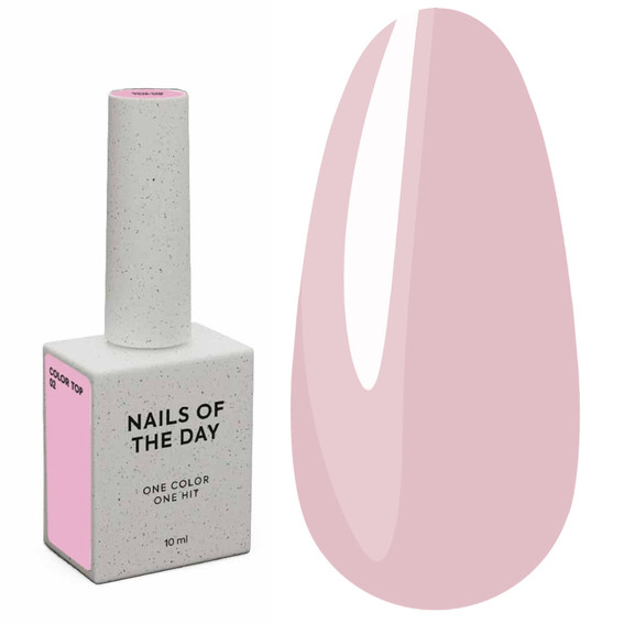 Top NAILSOFTHEDAY Farbe top 02 pink nude 10 ml - Фото №1