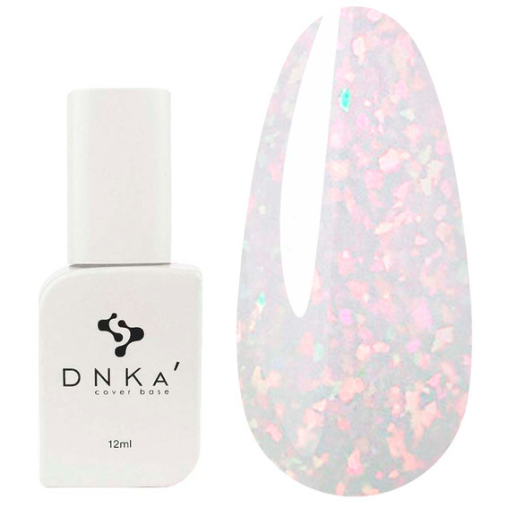 Base DNKa Cover #0093 Firework milky gray with leaf 12 ml (DNKA0093) - Фото №1