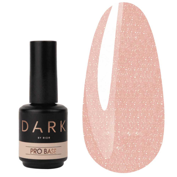 DARK PRO base 18  roze met glans, 15 ml - Фото №2