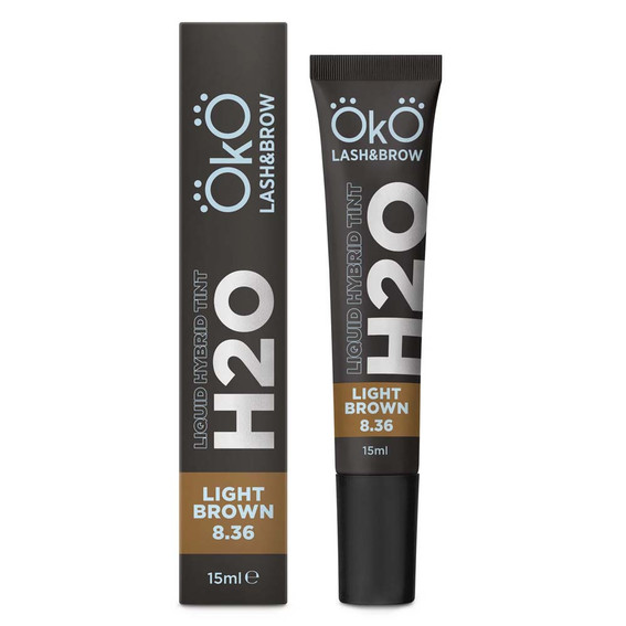 OKO Farbe für Augenbrauen und Wimpern Liquid Hybrid Tint H20 HELLBRAUN 8,36 15 ml (TINT-LB) - Фото №2