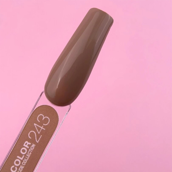 Lunamoon Color hybride nagellak nr. 243 koffie met melk 13 ml (047-3465-0911) - Фото №3