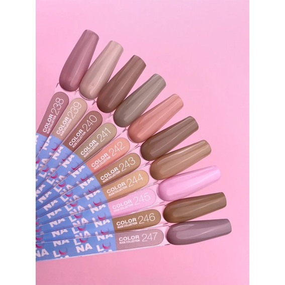 Lunamoon Color hybride nagellak nr. 243 koffie met melk 13 ml (047-3465-0911) - Фото №4