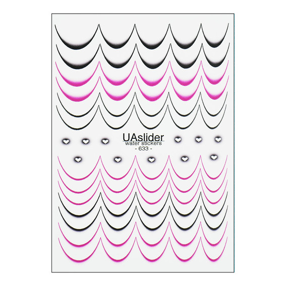 Nagelstickers UAslider Franse ombre №633 - Фото №1