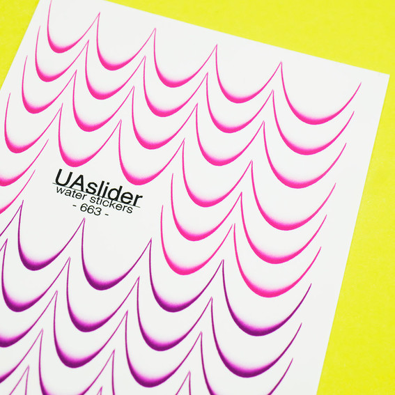 Nagelstickers UAslider Franse ombre №663 - Фото №2