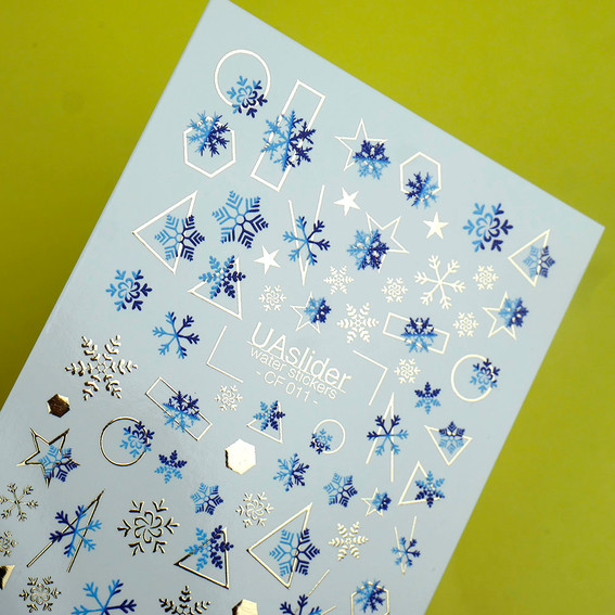 Nagelstickers UAslider winter № CF 011 - Фото №2