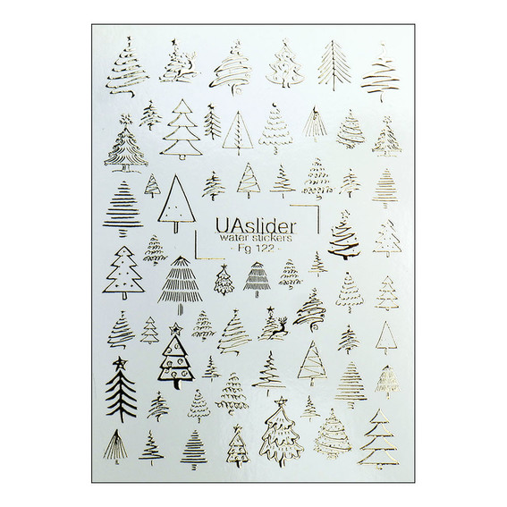 Nagelstickers UAslider winter № Fg 122