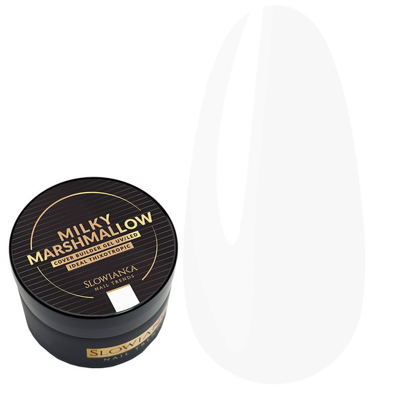 Гель для наращивания Slowianka Builder Gel MILKY MARSHMALLOW COVER - ideal tixotropic 15 г - Фото №1