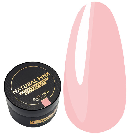 Гель для наращивания Slowianka Builder Gel NATURAL PINK COVER - ideal tixotropic 15 г - Фото №1