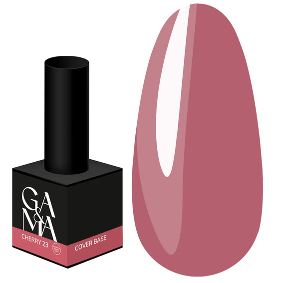 База для ногтей GA&MA Cover Base №023 Cherry 15 мл (формула одного слоя) (7700086) - Фото №1